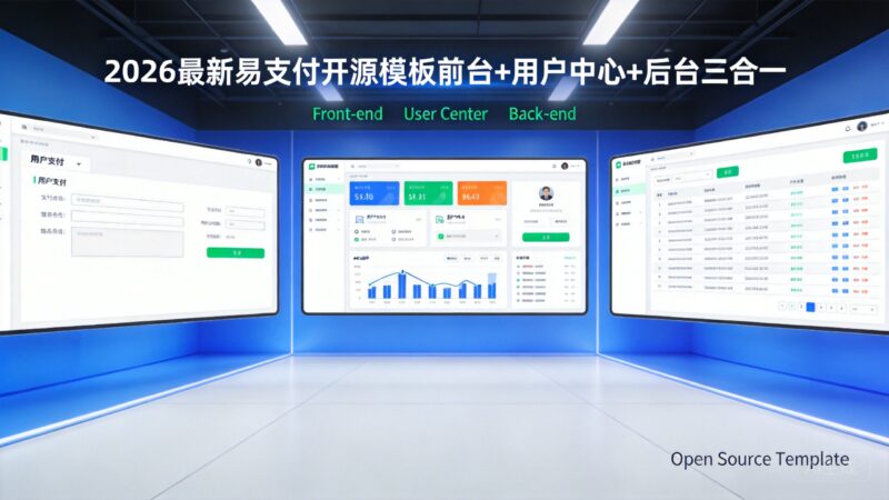 2026最新易支付开源模板前台+用户中心+后台三合一-曙光の博客