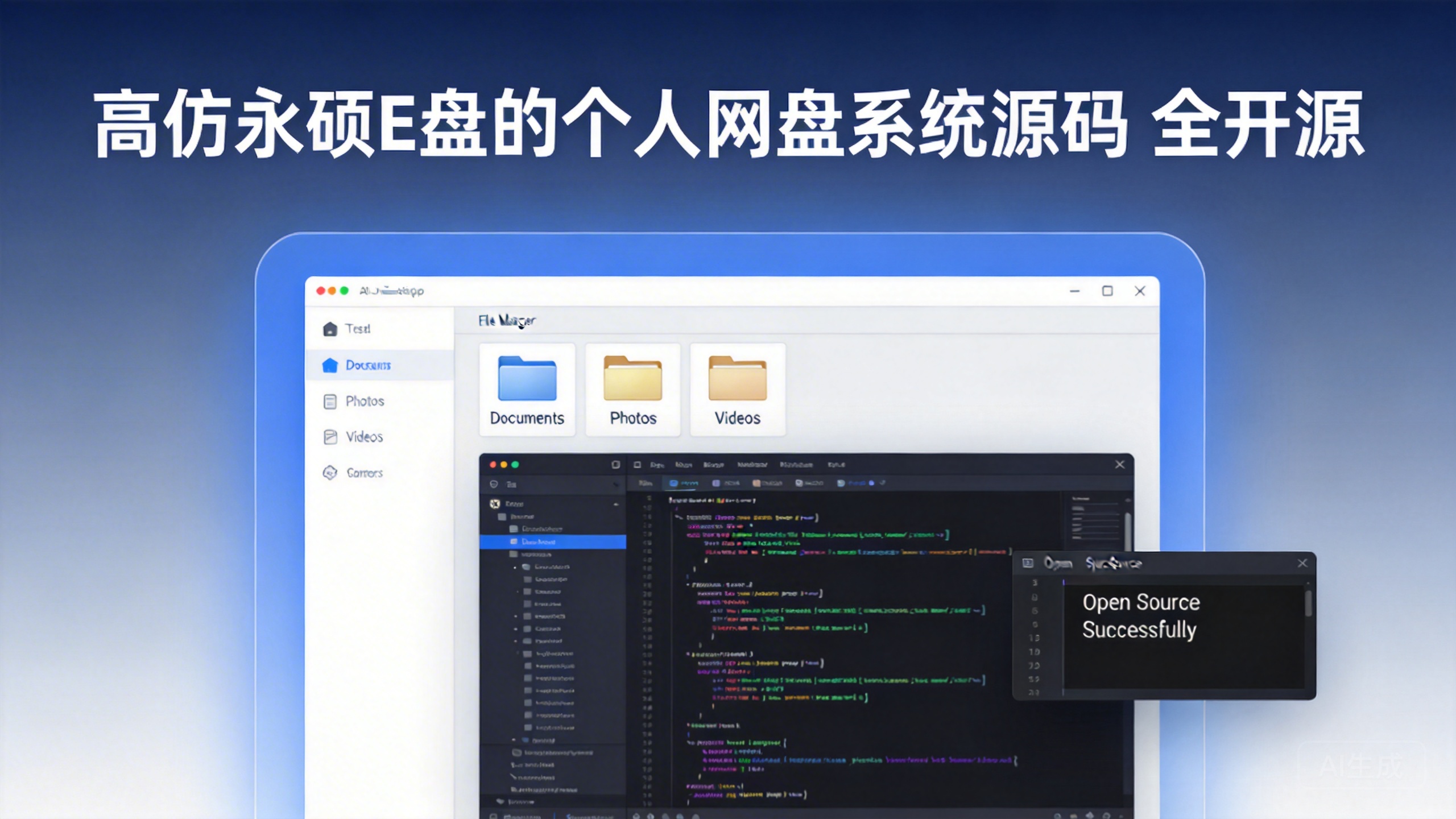 高仿永硕E盘的个人网盘系统源码 全开源