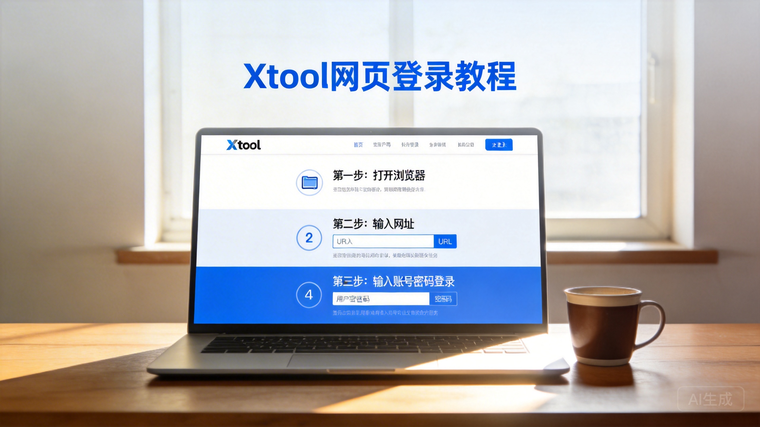Xtool网页登录教程